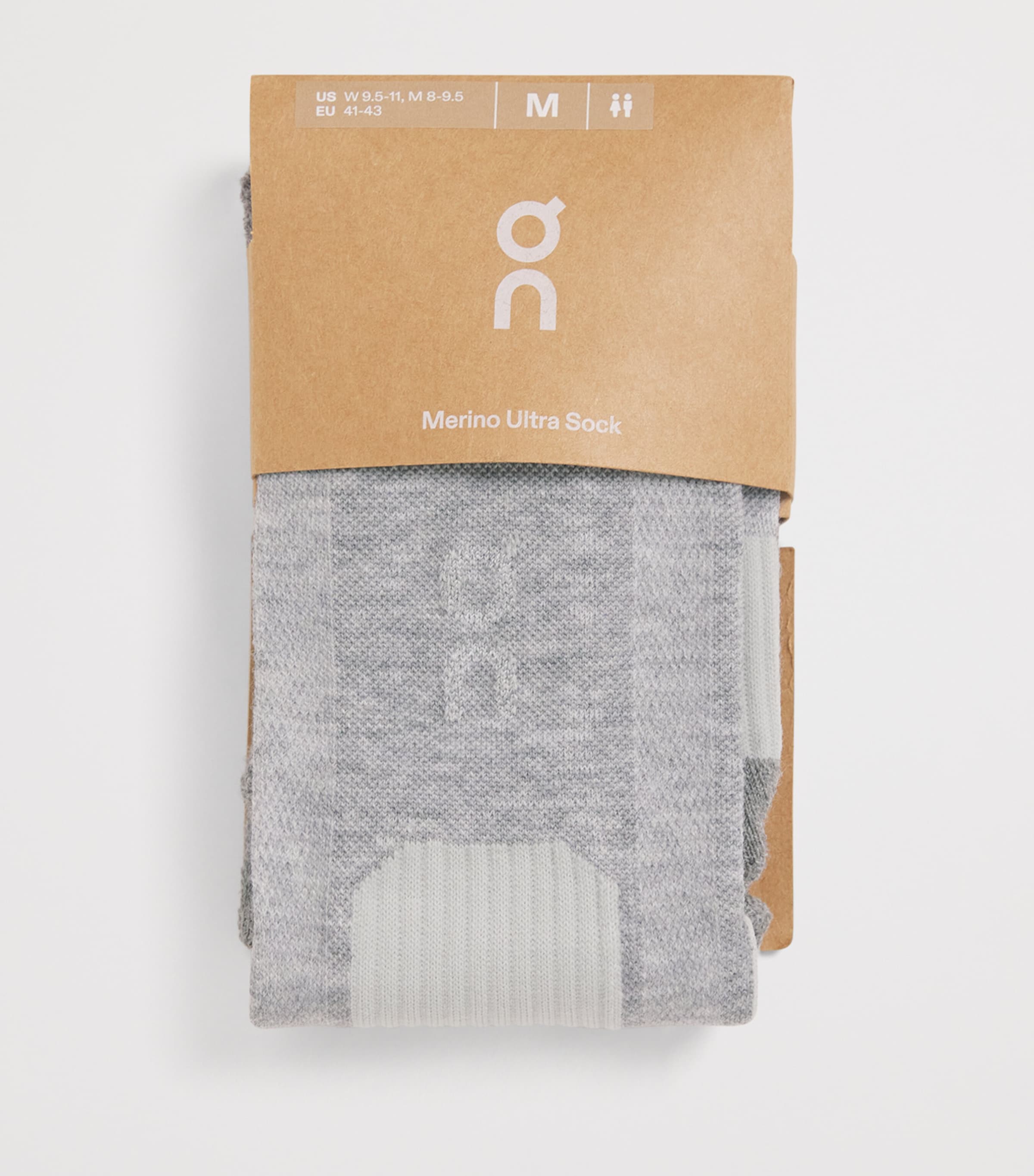 On Merino Wool-blend Ultra Socks In Gray