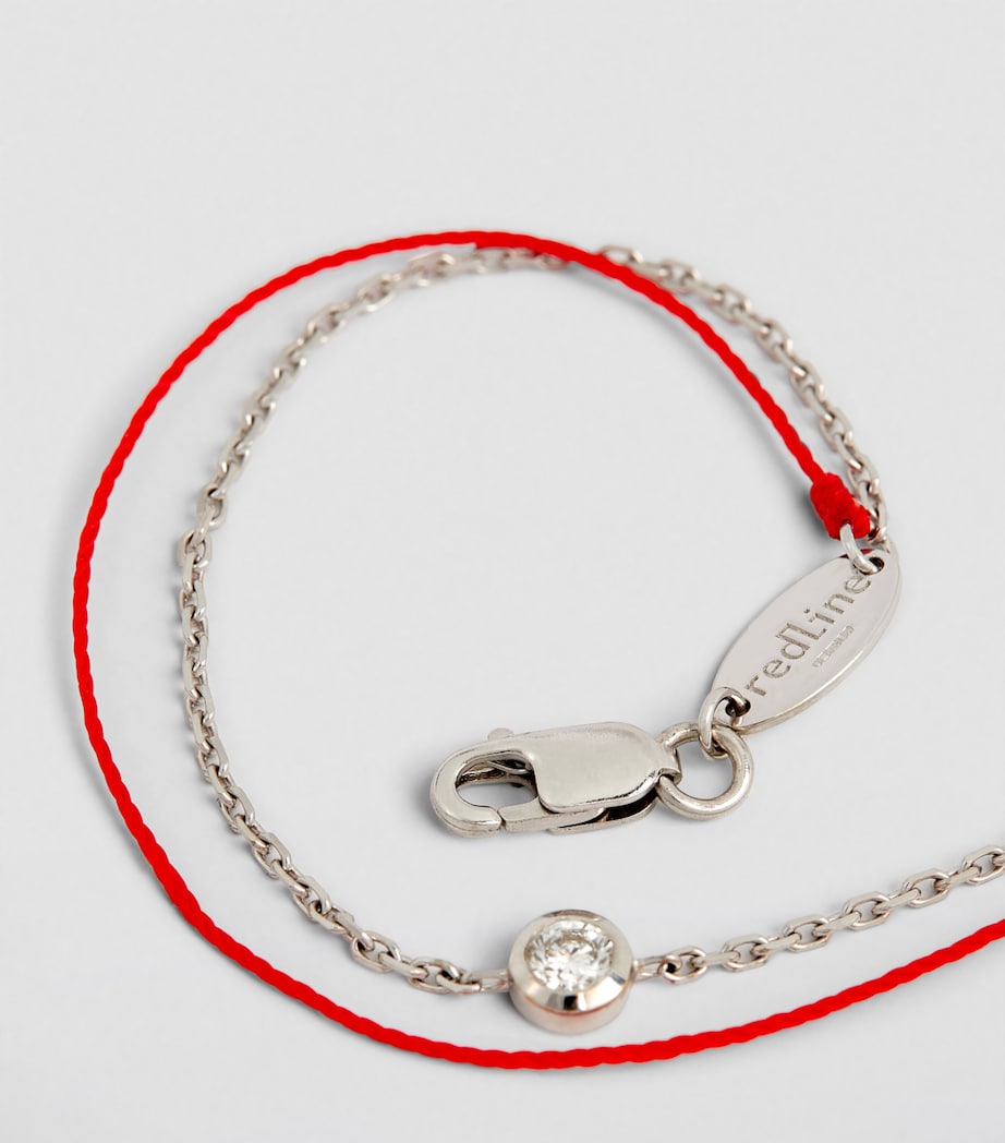 White Gold Pure Duo Bracelet RED Image 5
