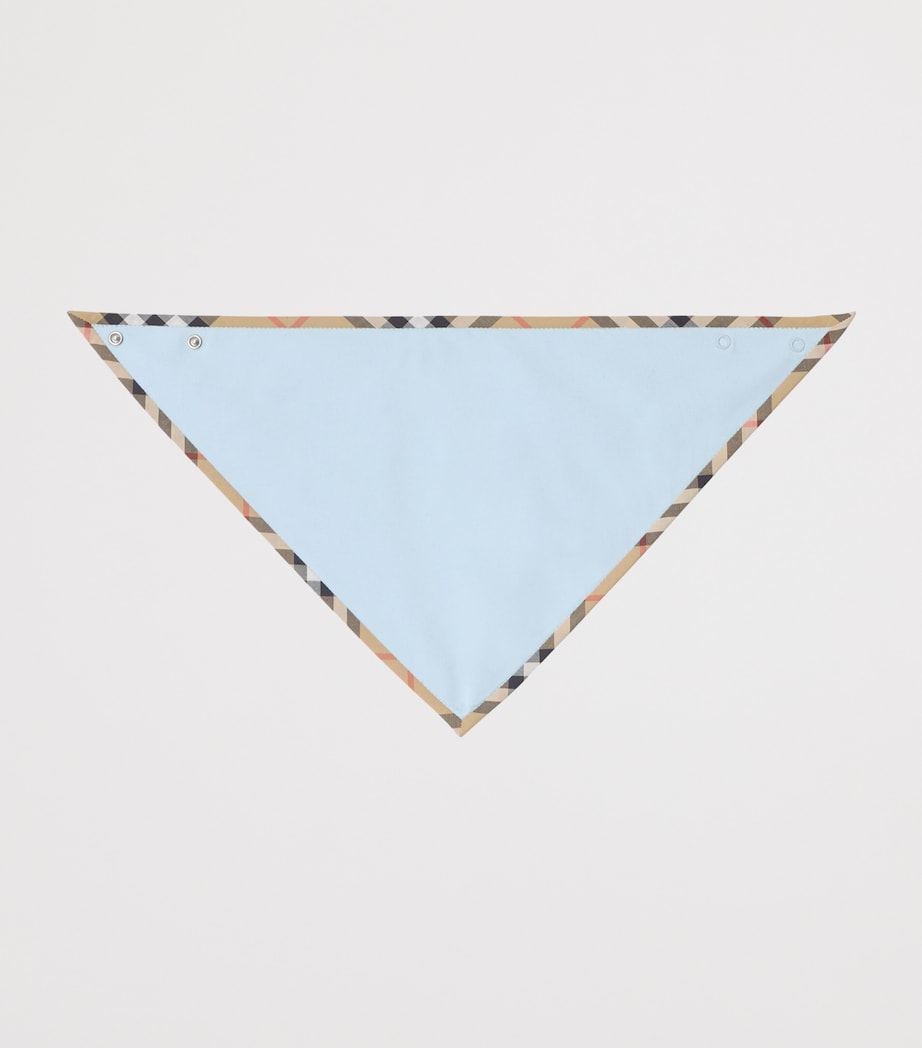 Cotton-Blend All-In-One, Bib and Hat Set (1-18 Months) ICE BLUE Image 3