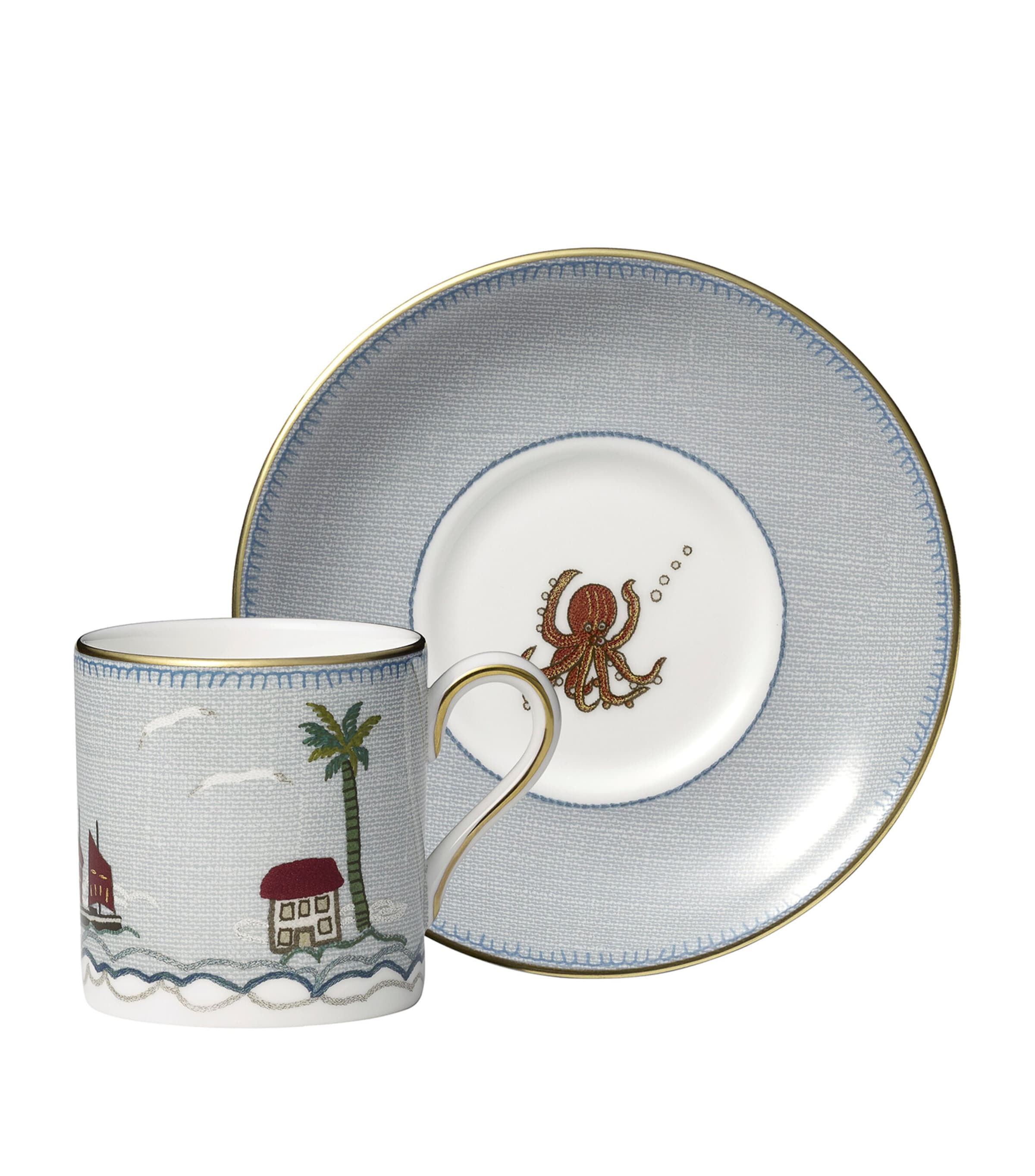 Wedgwood x Kit Kemp Sailor’s Farewell Coffee Cup and Saucer | Dining | Tableware | Tea Cups & Saucers | Designers | Wedgwood