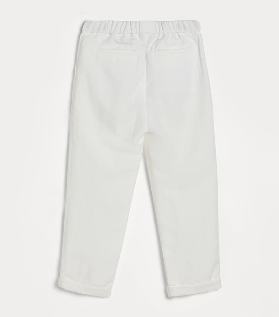 Brunello Cucinelli Kids Linen-Cotton Trousers (4-6 Years) Image 2