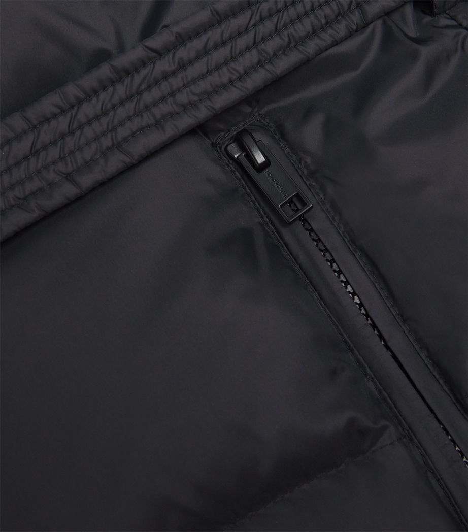 Fur-Trim Down Puffer Jacket with Mittens (12 Years) C99BLACK Image 3