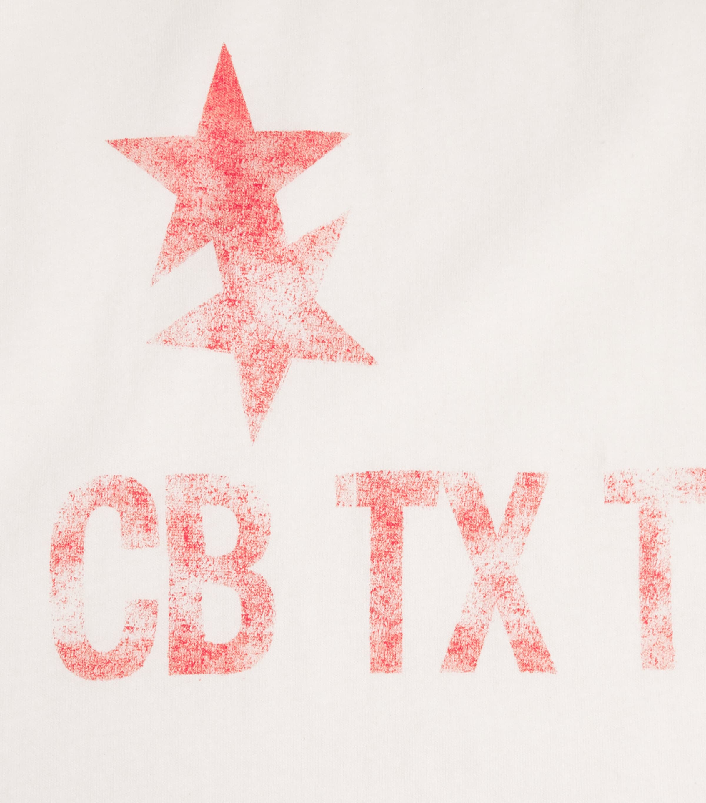 Cole Buxton Mens Cotton Printed CB TX TN T-shirt Vintage White Image 6