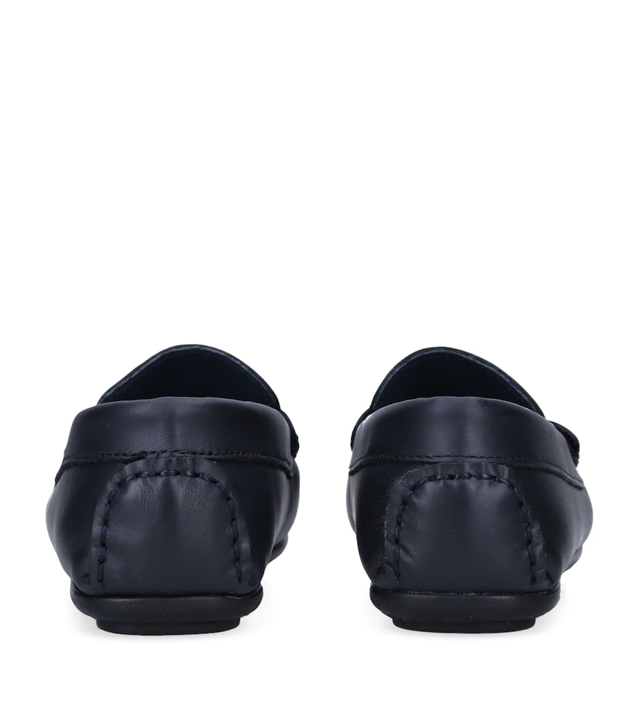 Leather Felix Loafers NAVY Image 2