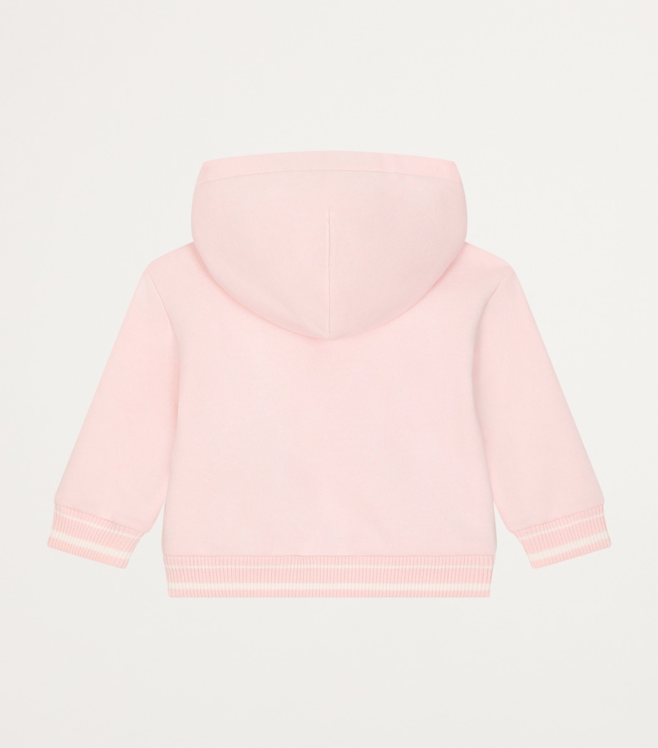 Dolce&Gabbana Kids Cotton Logo Zip-Up Hoodie (3-30 Months) Lavender Image 2