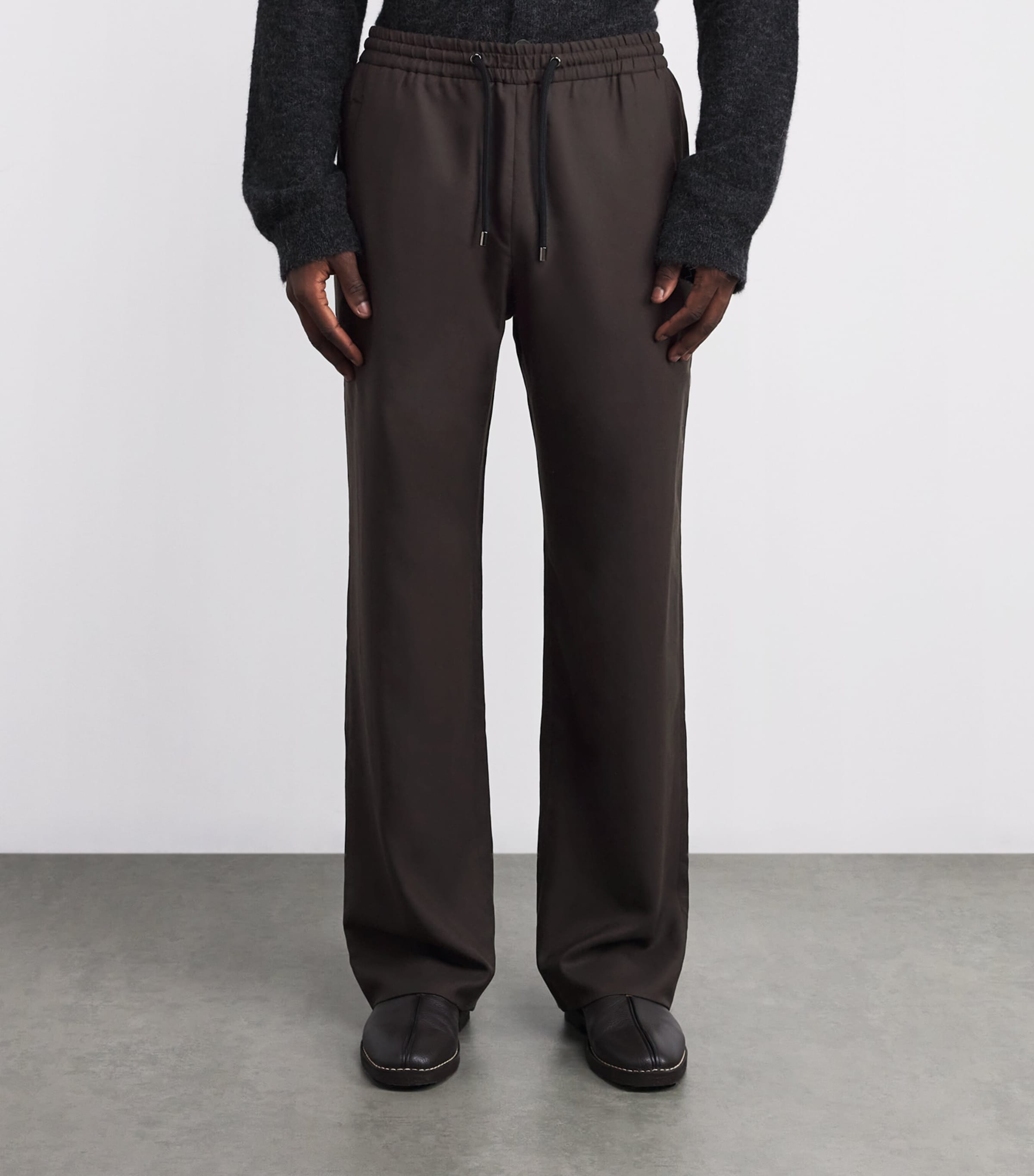 Cashmere Soul Straight Trousers BROWN/BLACK SUNSTONE Image 3