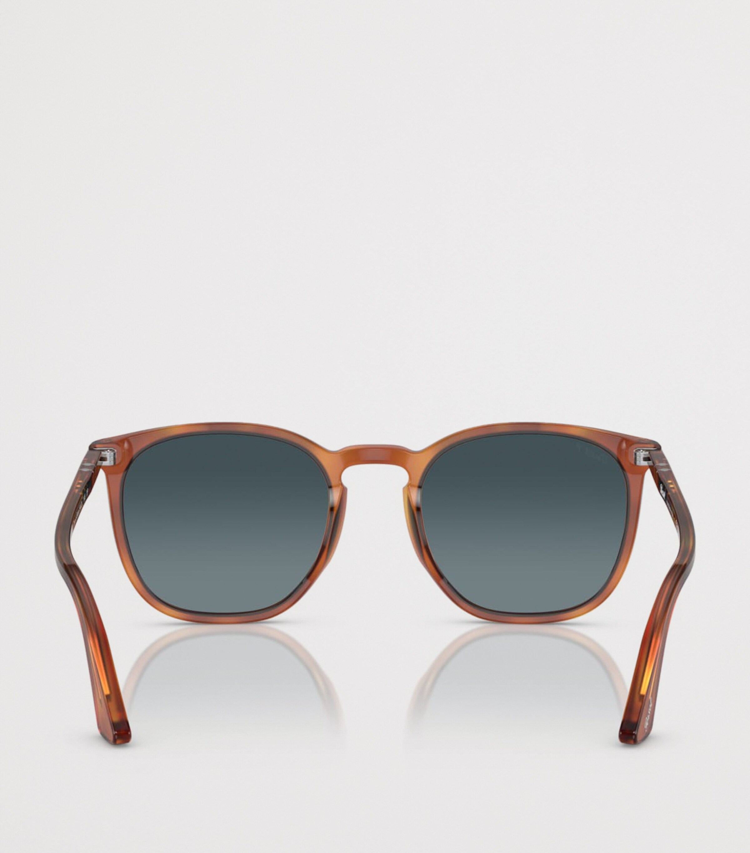 Persol Acetate Round Sunglasses Brown Image 4