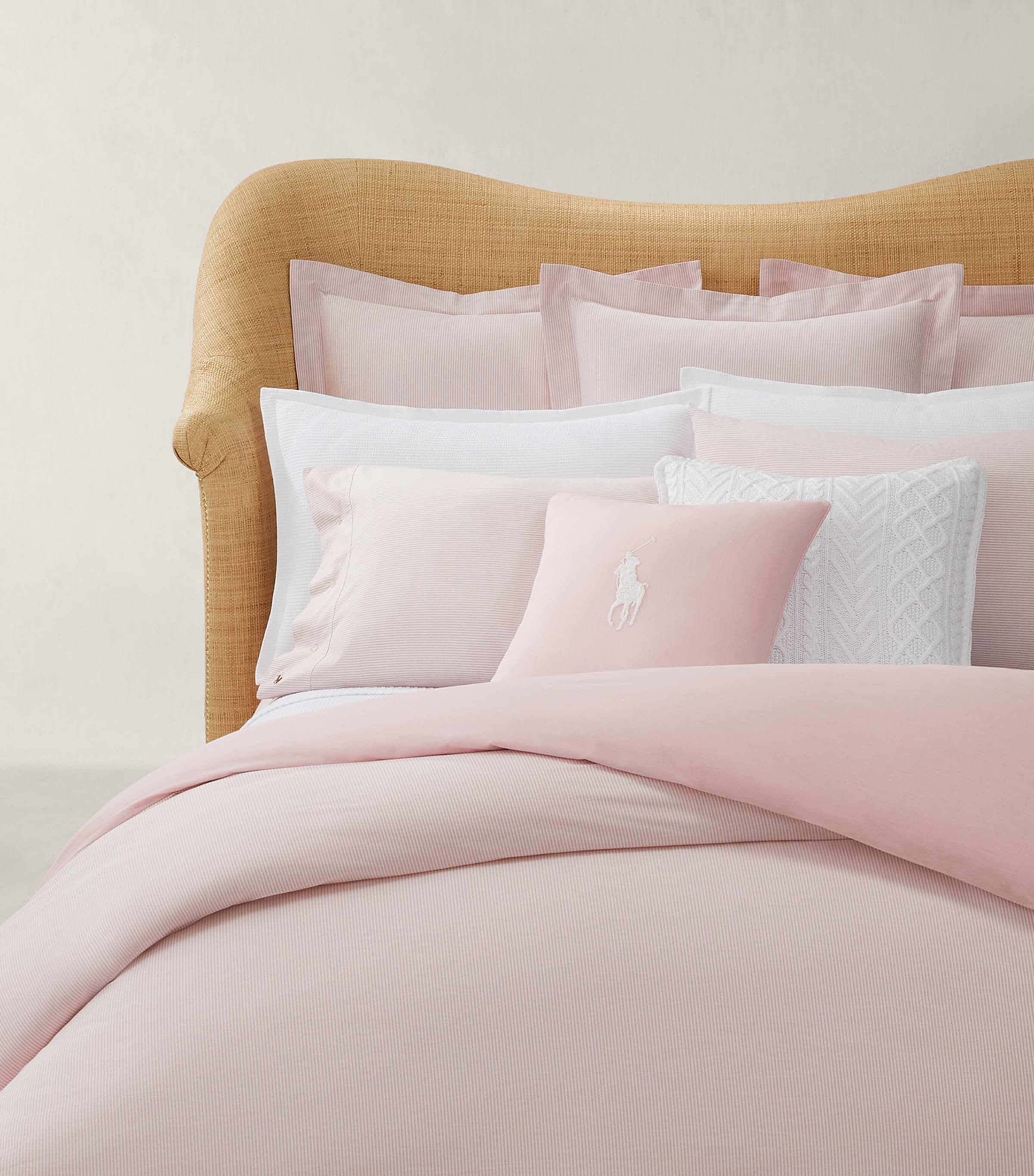 Ralph Lauren Oxford Pillowcase In Pink