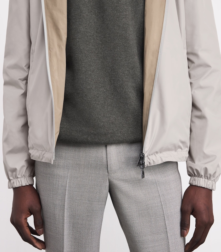 Water-Resistant Bomber Jacket 025 GREY DYED STEEL Image 7