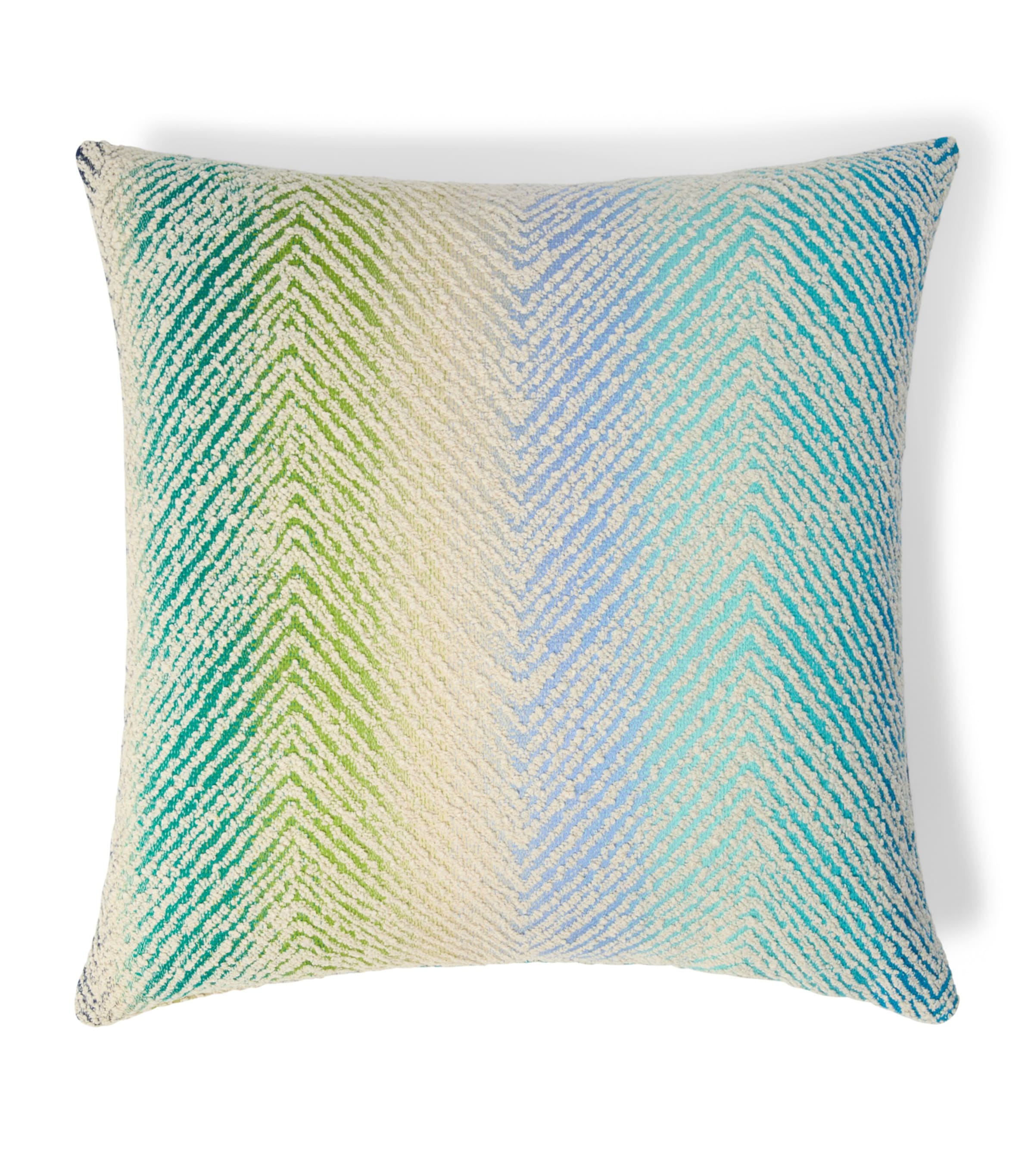 Missoni Home Zigzag Cushion (45cm x 45cm) Turquoise Multicolor Image 1