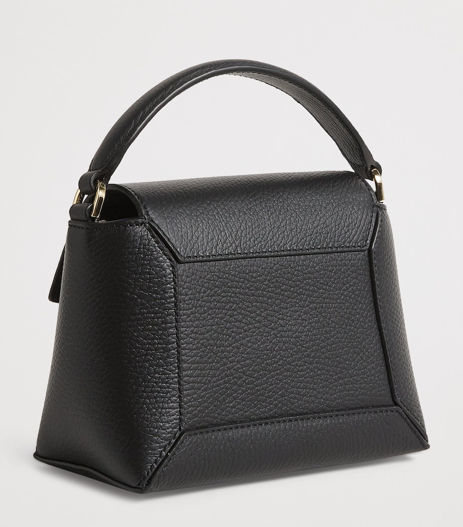 Nano Leather Mosaic Top-Handle Bag BLACK Image 3