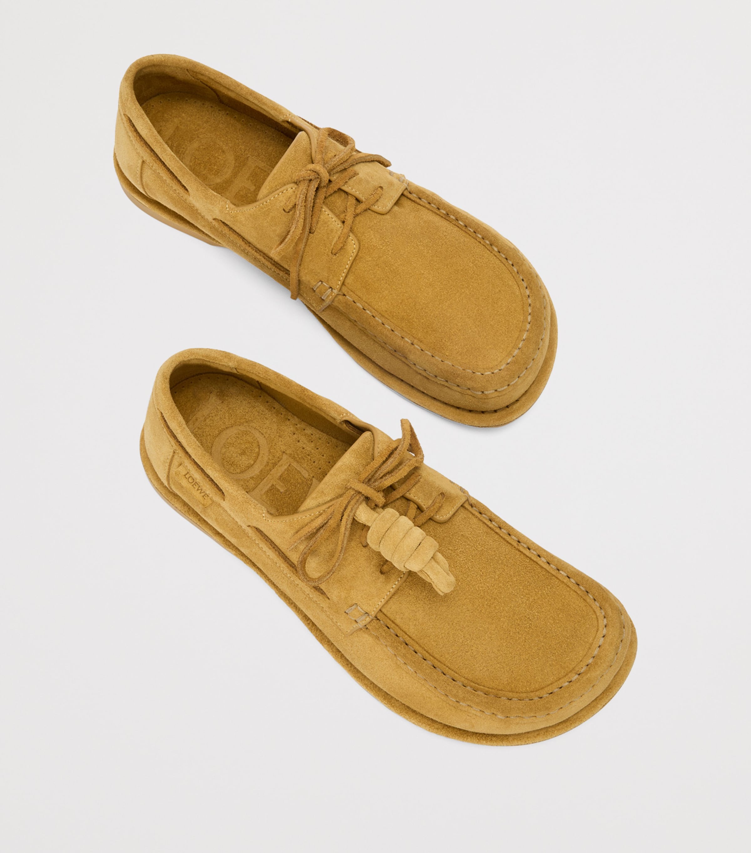 LOEWE x Paula's Ibiza Suede Campo Boat Shoes | Harrods US