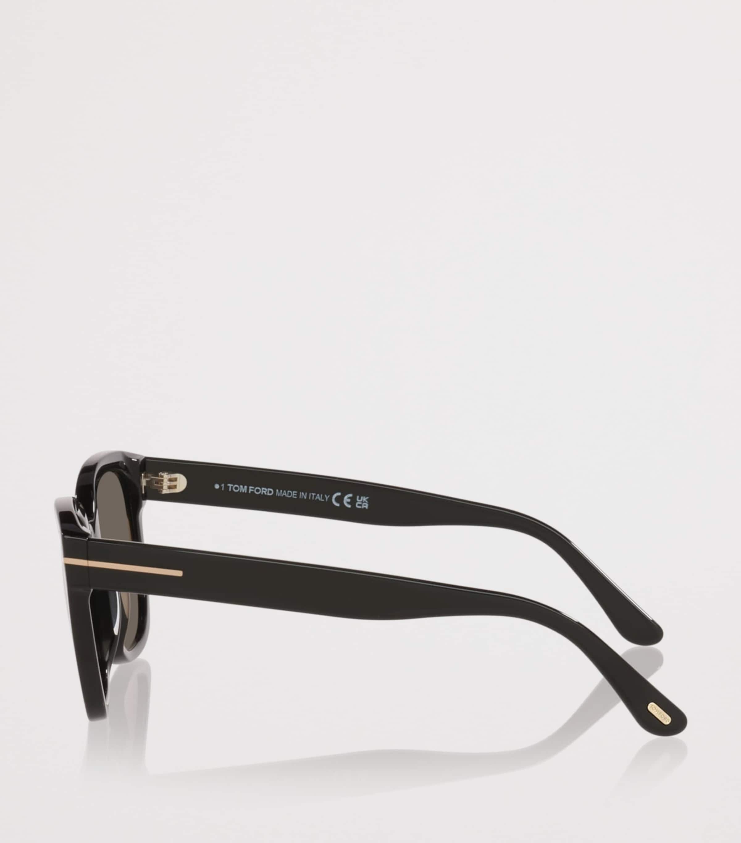 TOM FORD Haylay Square Sunglasses Black Image 3