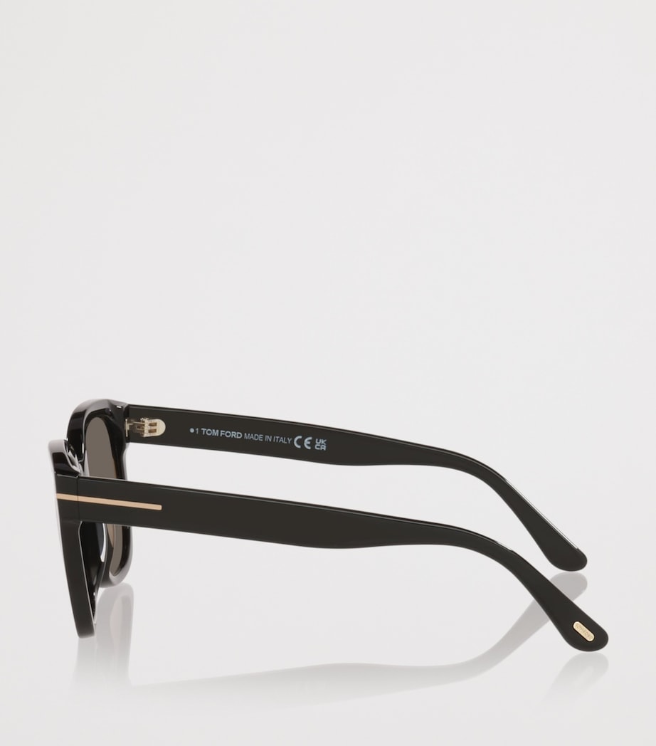 TOM FORD Haylay Square Sunglasses Black Image 3