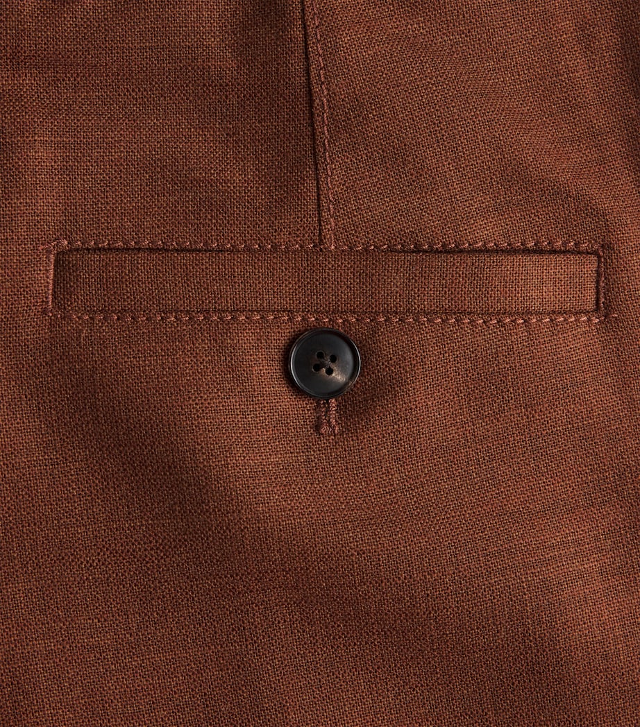 ME+EM Womens Wool-Blend Wide Trousers Pecan Brown Image 6