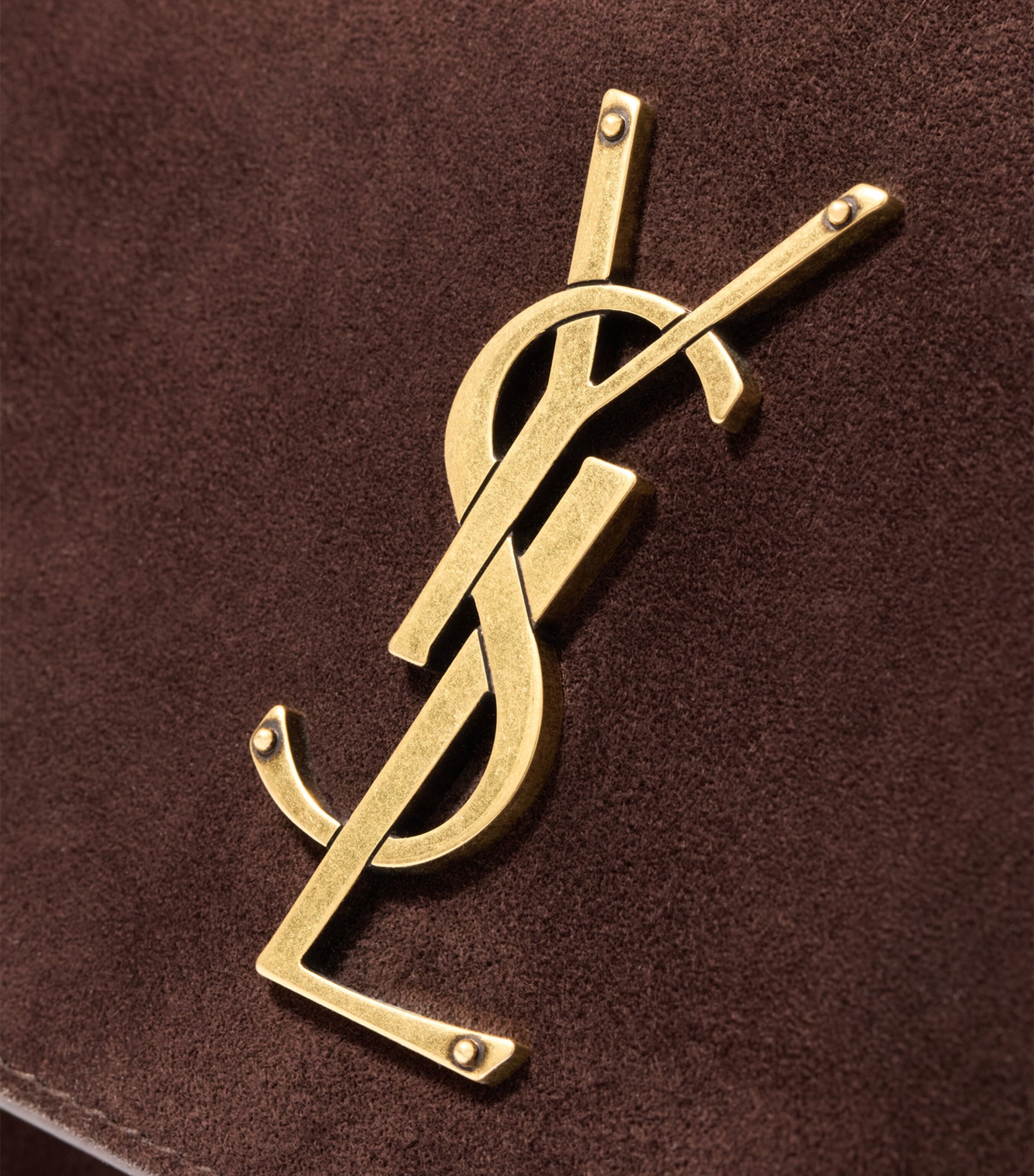 Saint Laurent Medium Suede Sunset Shoulder Bag Image 8