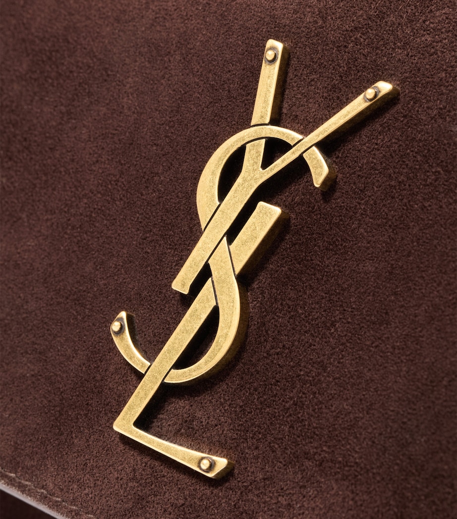 Saint Laurent Medium Suede Sunset Shoulder Bag Image 8