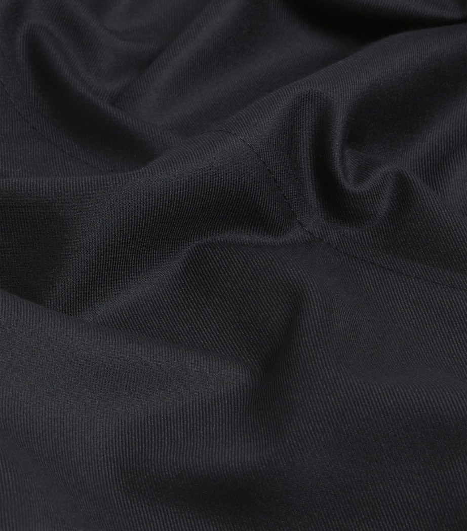 Wool Super 180s Balmacaan Coat 416HOUSE NAVY Image 8