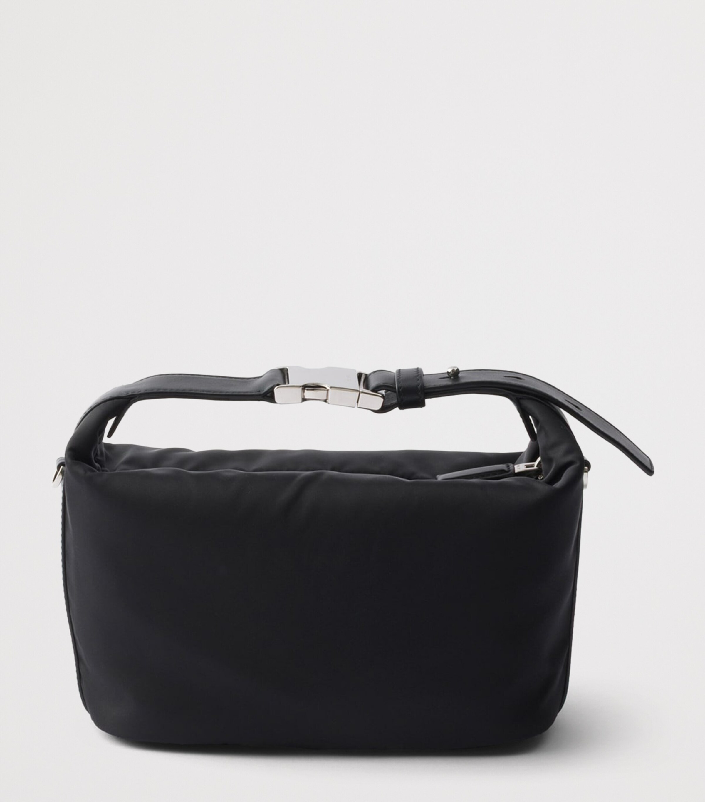 Prada Mini Re-Nylon Cherie Top-Handle Bag Black Image 4