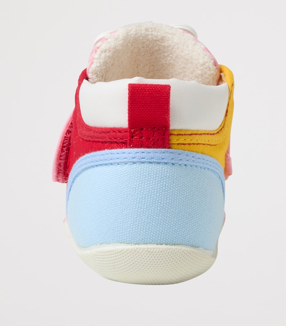 Miki House Cotton-Blend Bunny Appliqué Sneakers Image 6