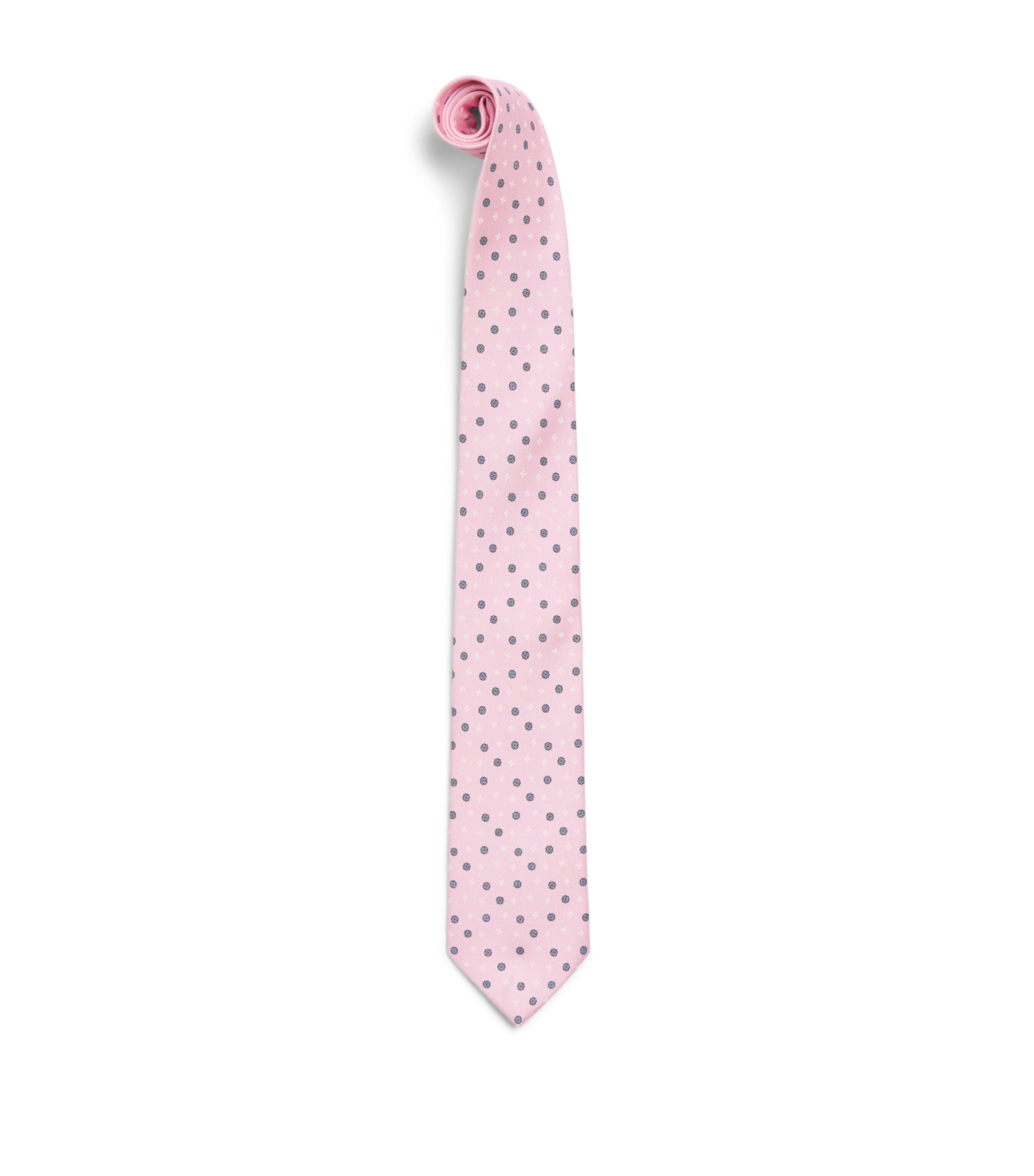 E. Marinella Silk Floral Tie Pink Image 1