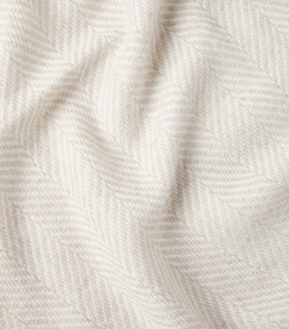 Cashmere Jacquard-Knit Scarf CJH13 Image 4