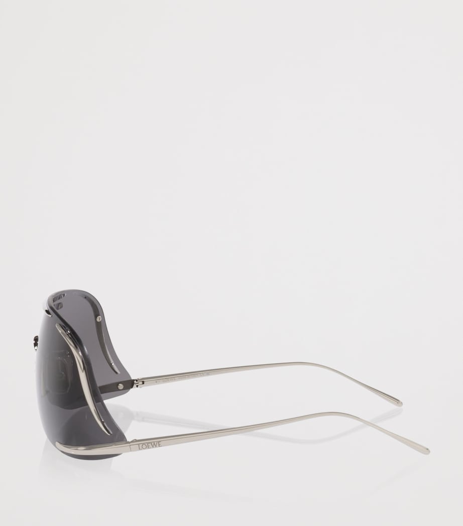 LOEWE Shield Mask sunglasses Silver Image 3