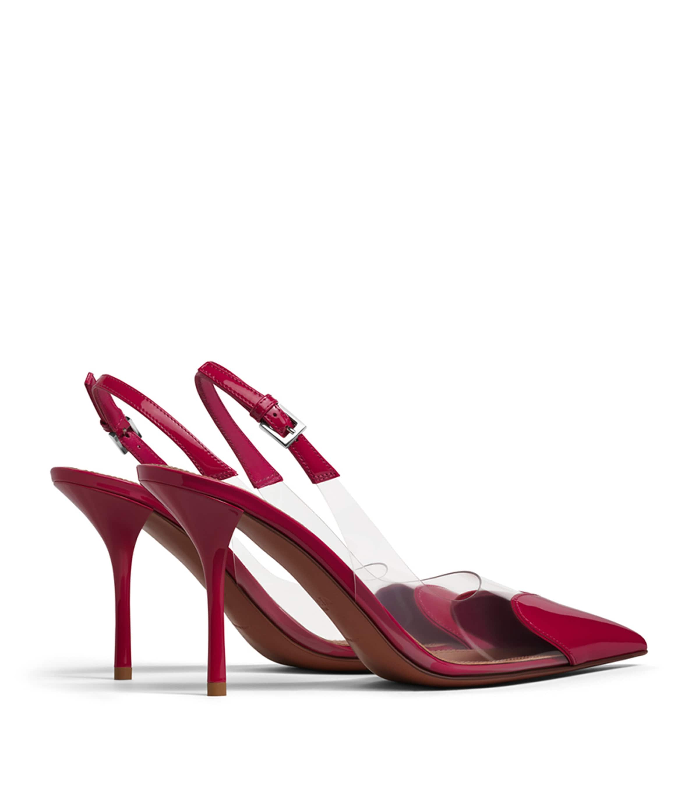 Patent Leather Le Coeur Slingback Pumps 90 FRAMBOISE Image 3