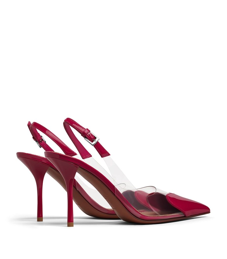 Patent Leather Le Coeur Slingback Pumps 90 FRAMBOISE Image 3