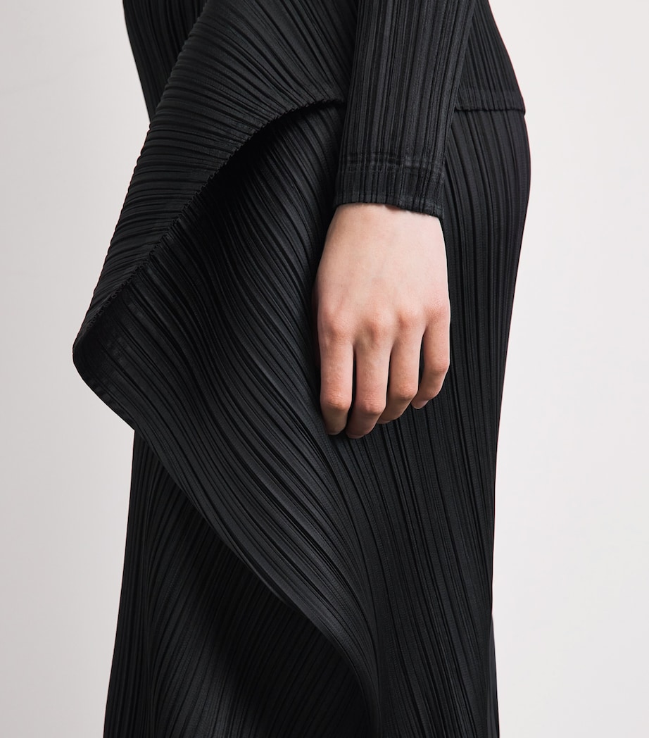 Pleats Please Issey Miyake Womens Module Trousers Black Image 3