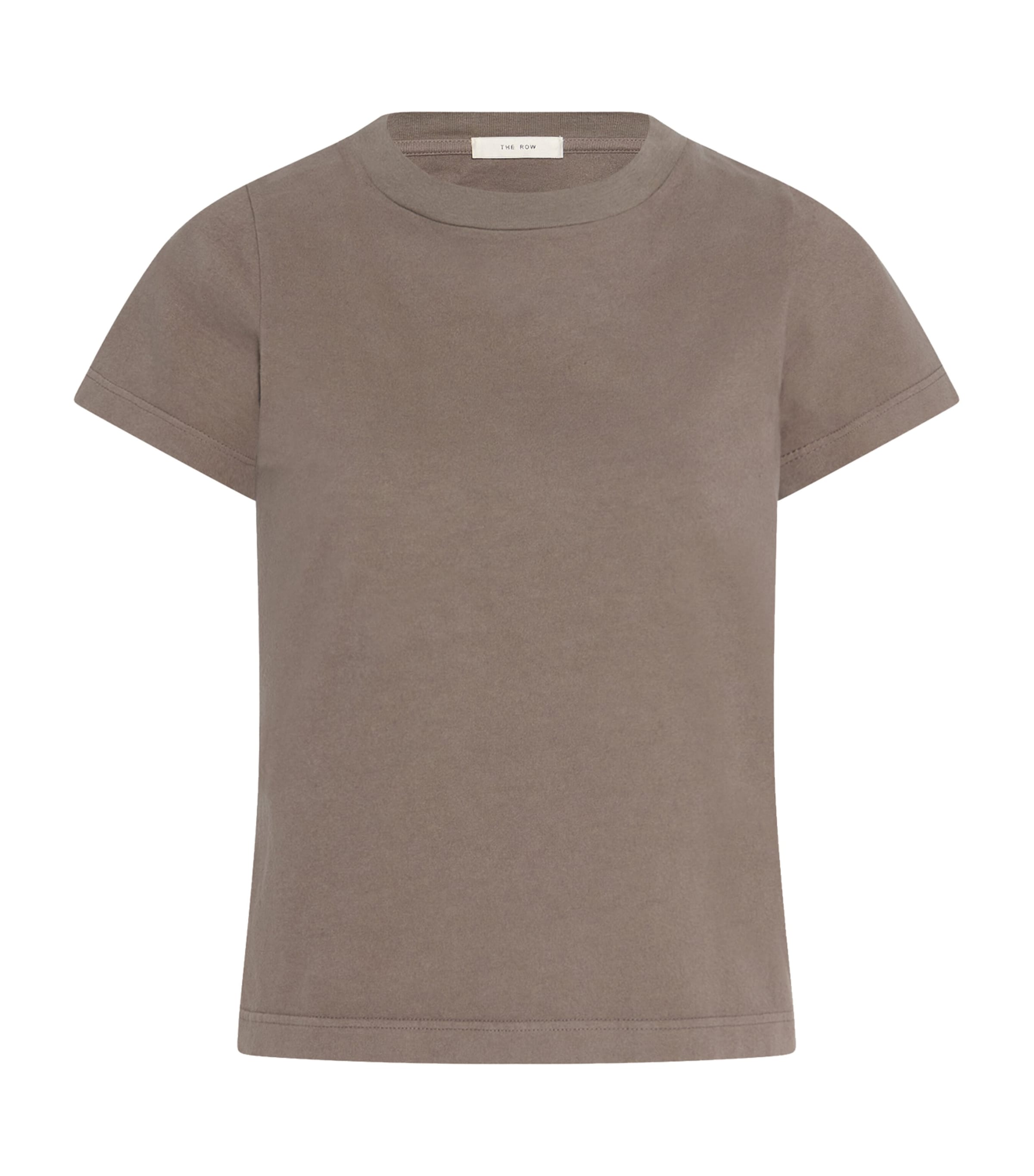 The Row Tori Cotton T-shirt In Brown