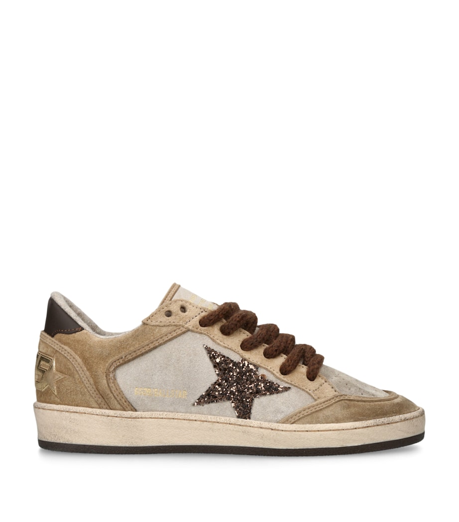 Golden Goose Suede Ball Star Sneakers Beige Oth Image 1