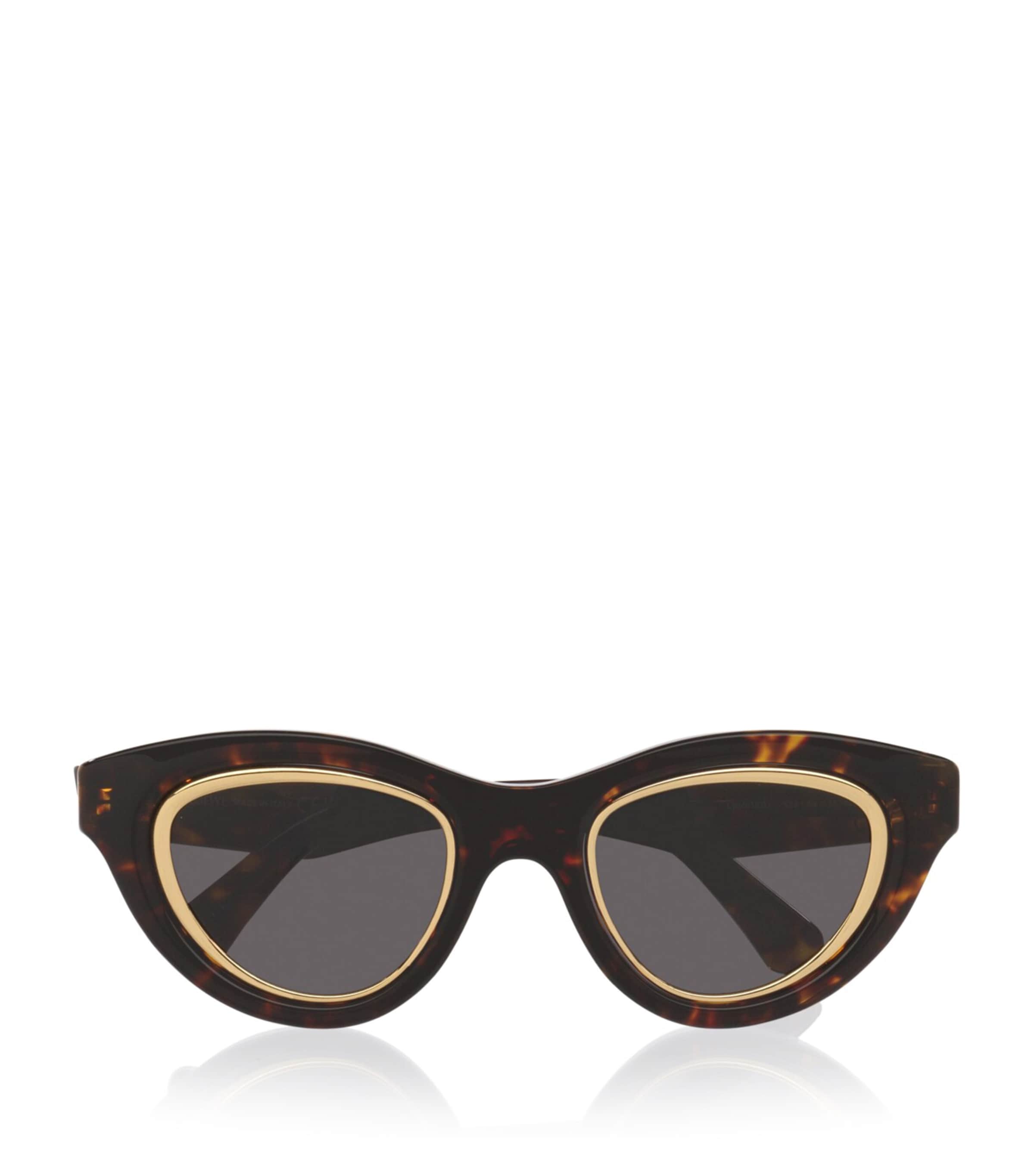 LOEWE Mini Anagram Cat Eye Sunglasses White Image 1