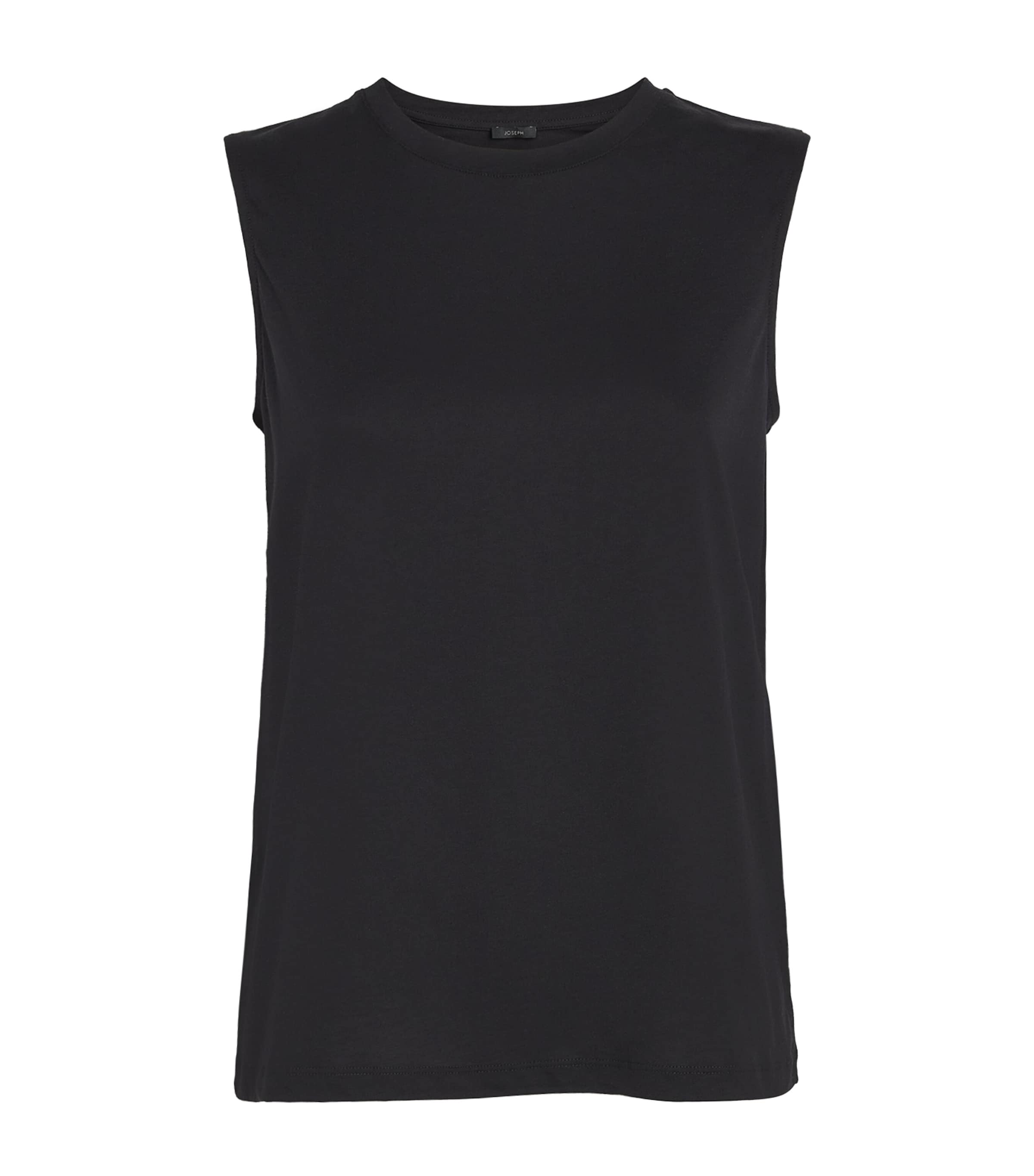Joseph Cotton Silk Jersey Tank Top In Black