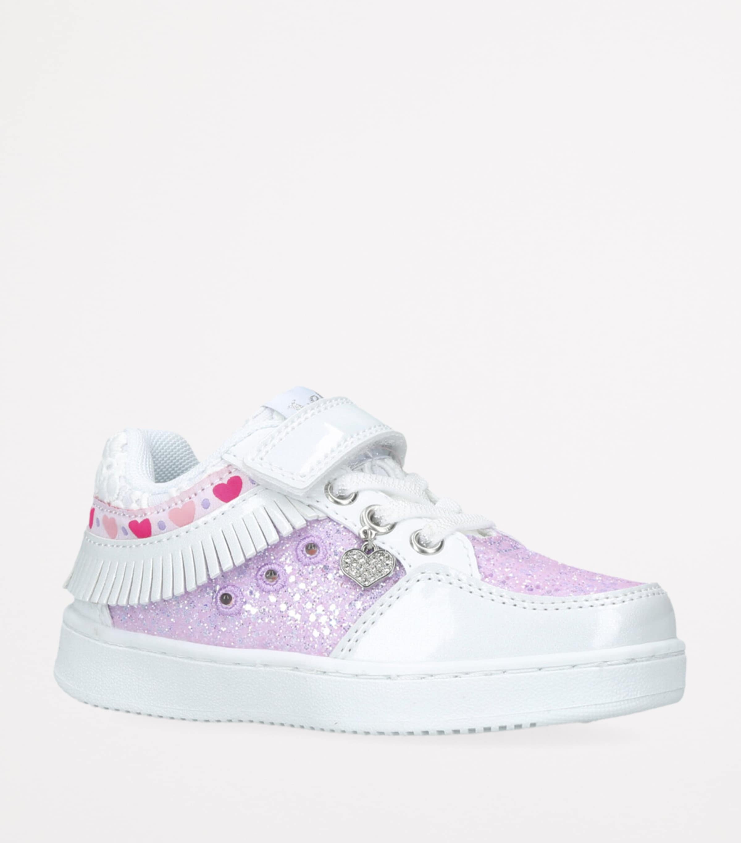 Lelli Kelly Glitter Frangetta Sneakers Lilac Image 3