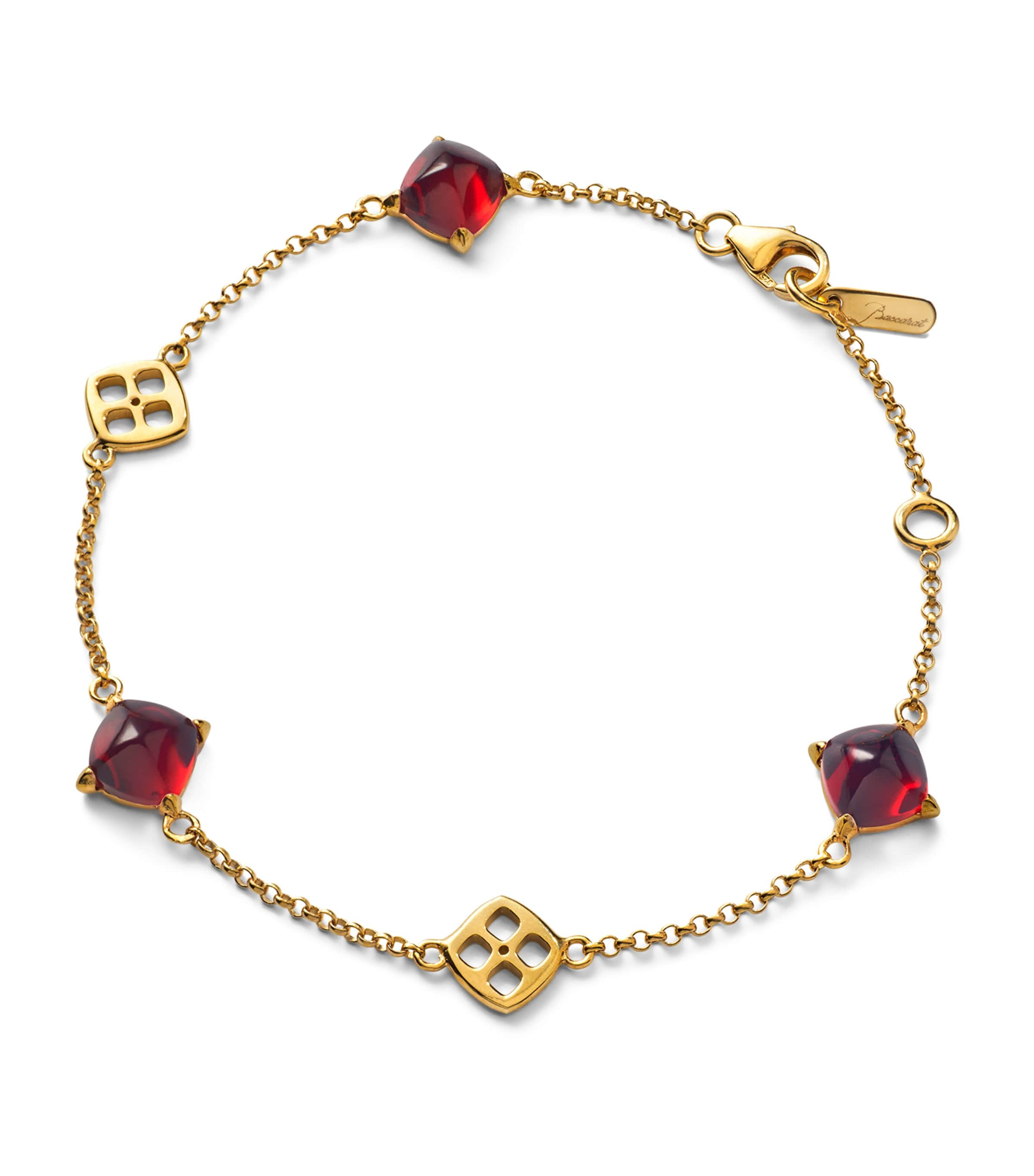 Baccarat Gold Vermeil Mini Médicis Red Bracelet