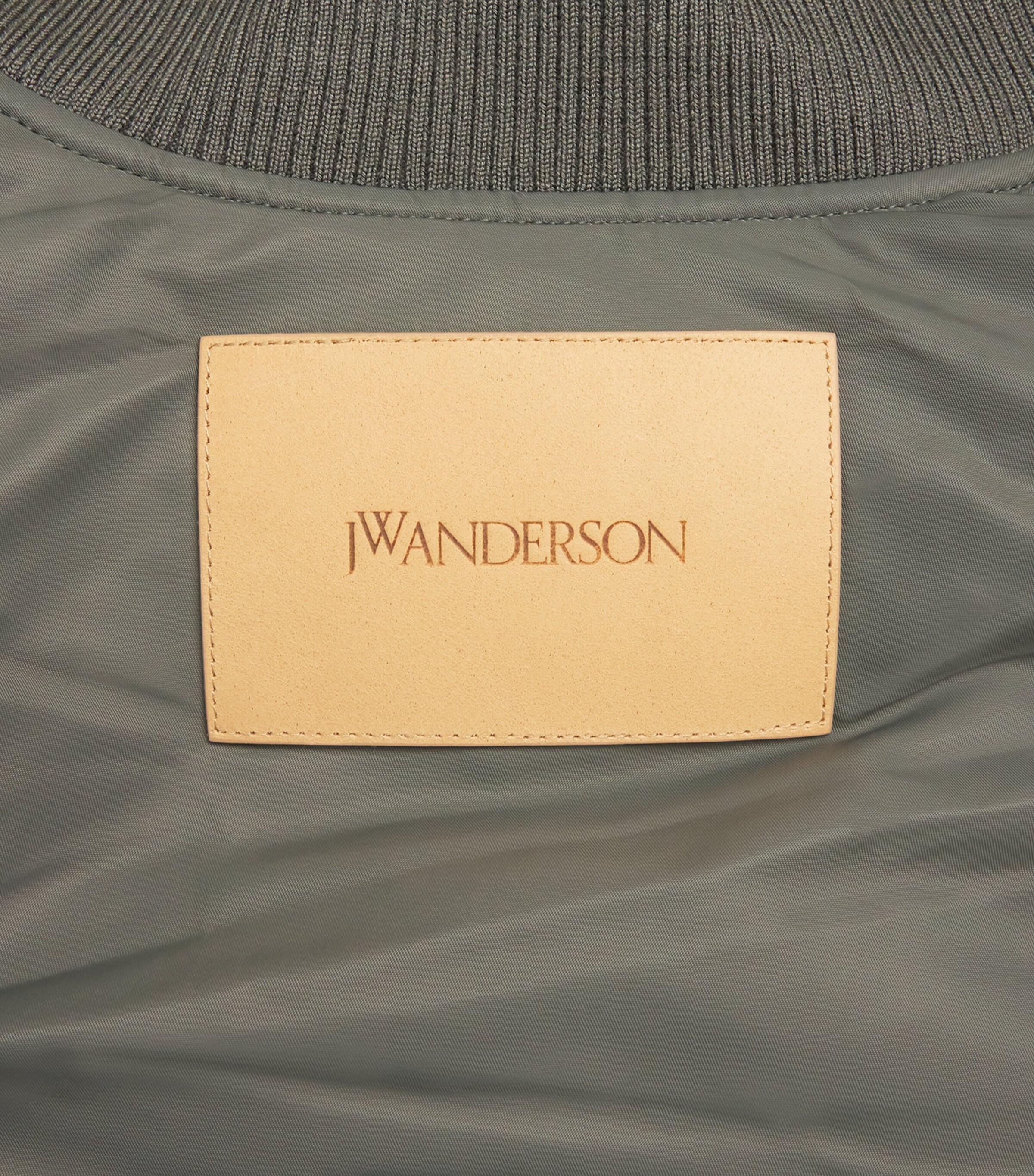 JW Anderson Mens Oversized Bomber Jacket Steel Image 5