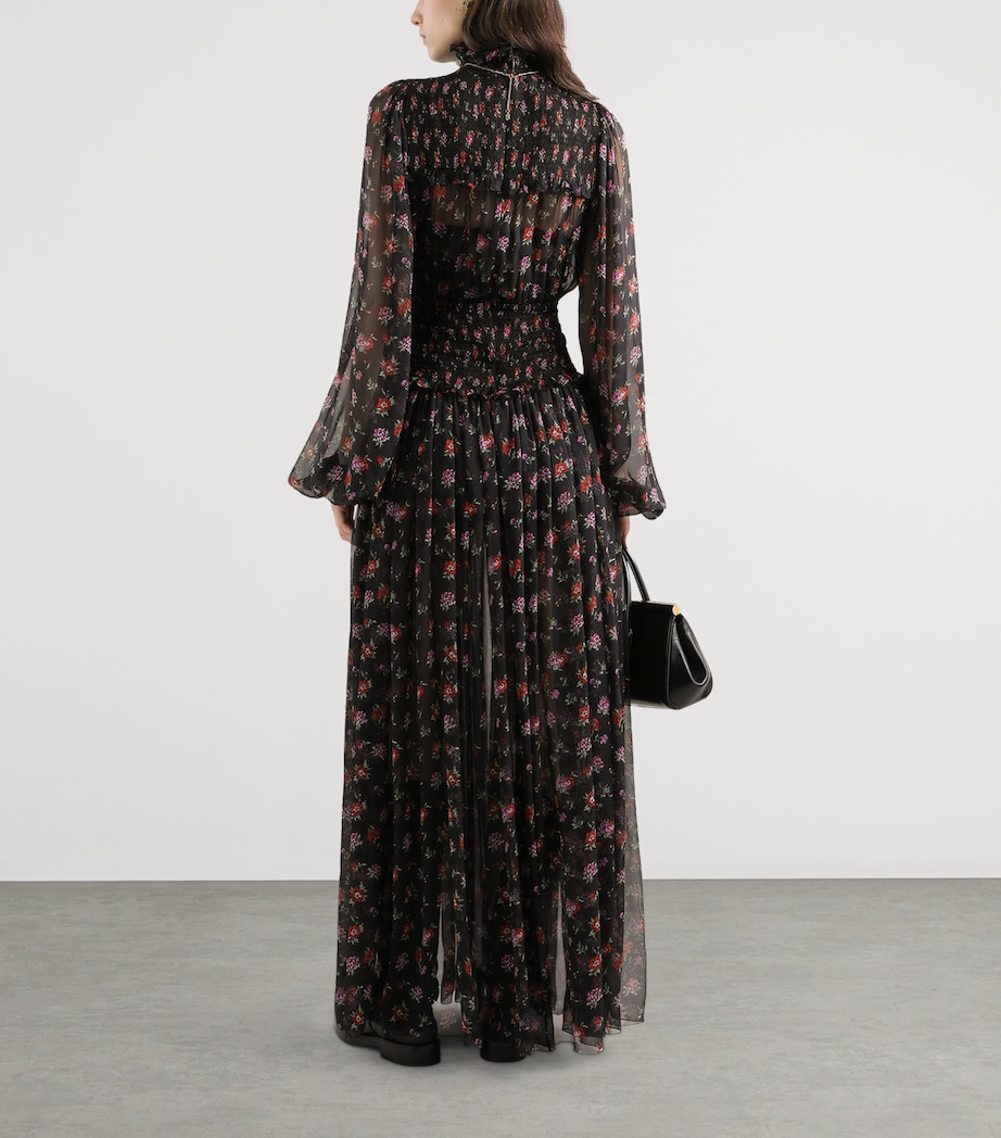 Silk Floral Maxi Dress HN5XS-ANEM Image 3