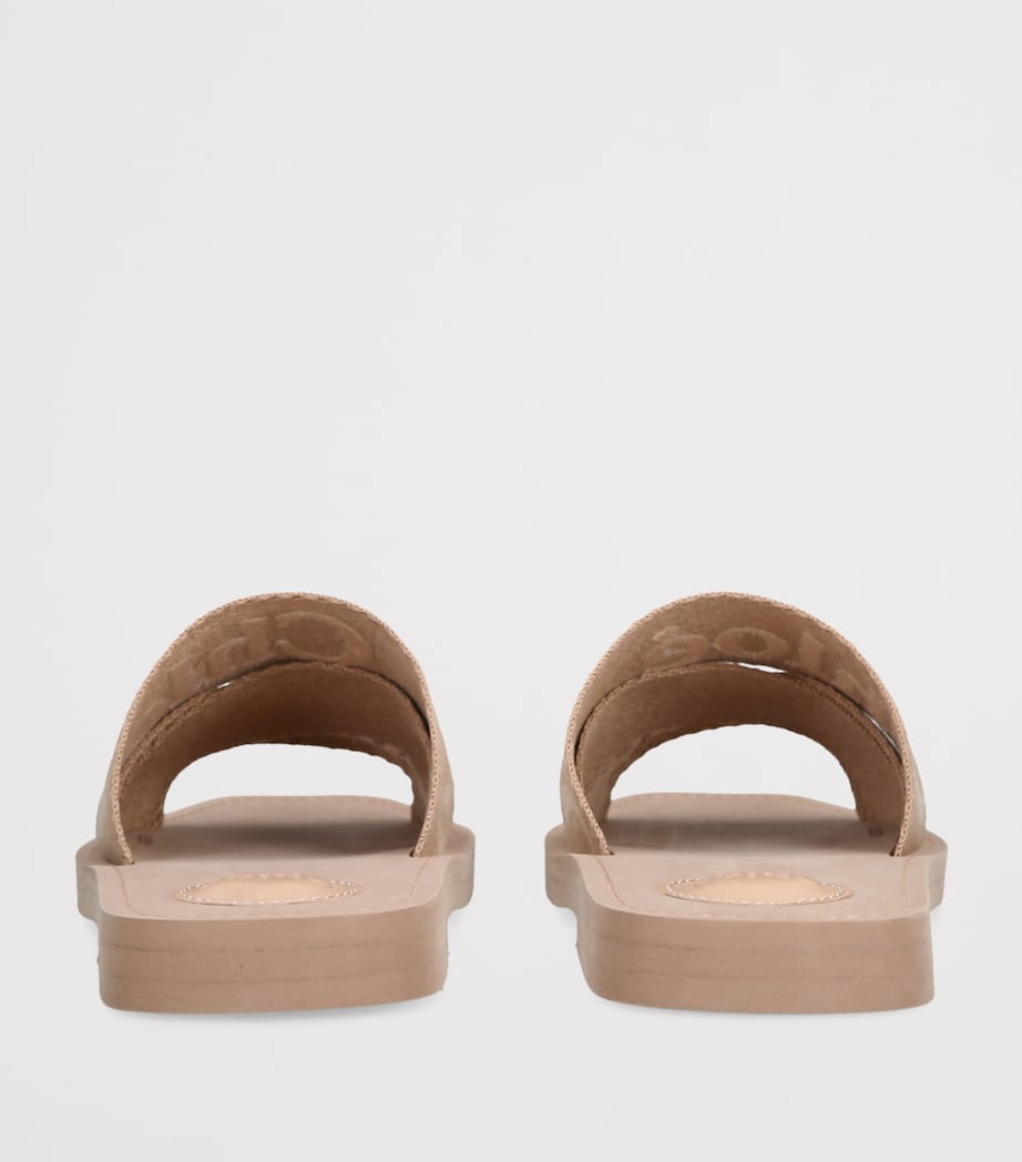 Canvas Jacquard Woody Sandals PINK Image 2