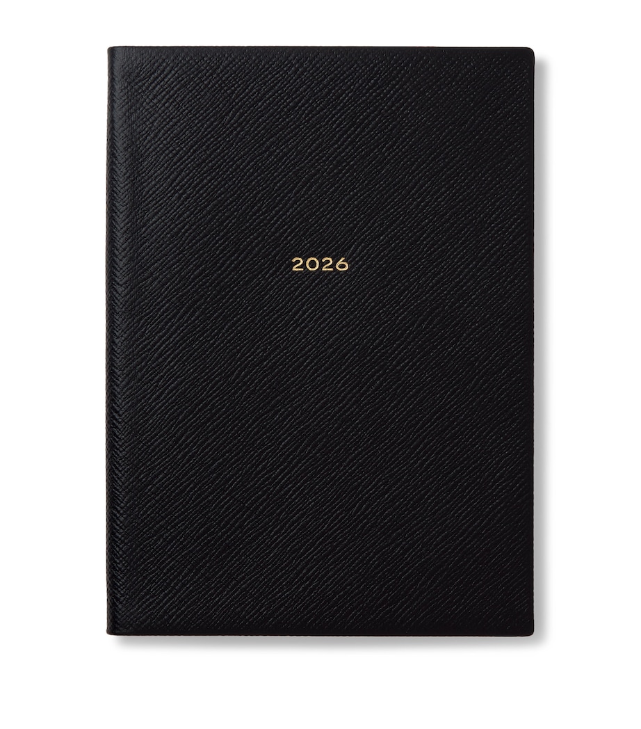 Leather Soho A5 2026 Diary BLACK Image 1