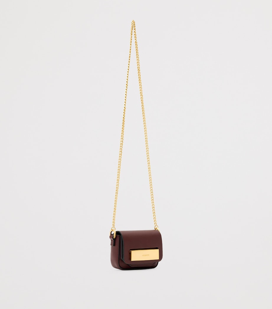 Leather Etta Cross-Body Bag DARK RED Image 2