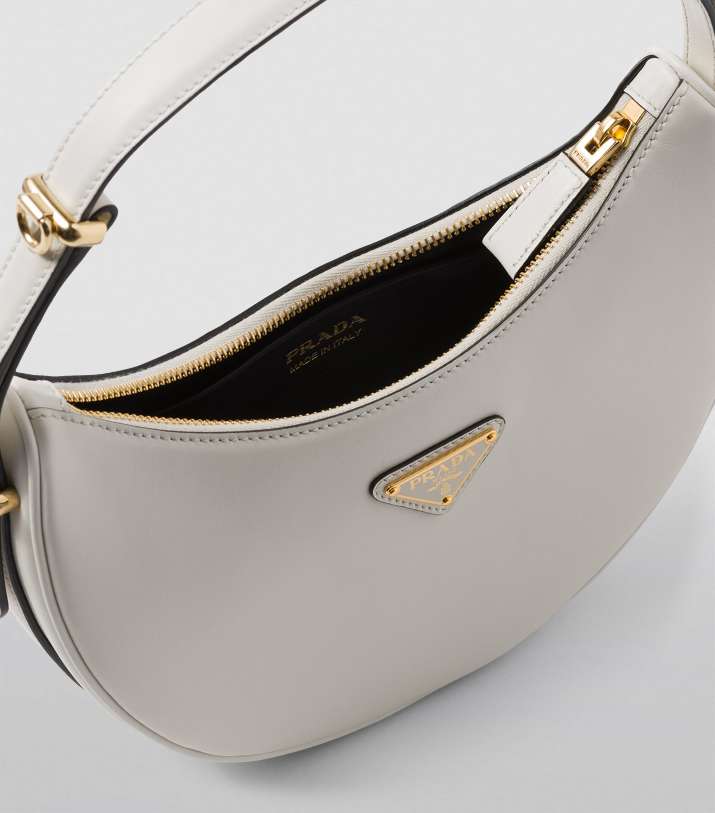 Prada Leather Arqué Shoulder Bag Image 9