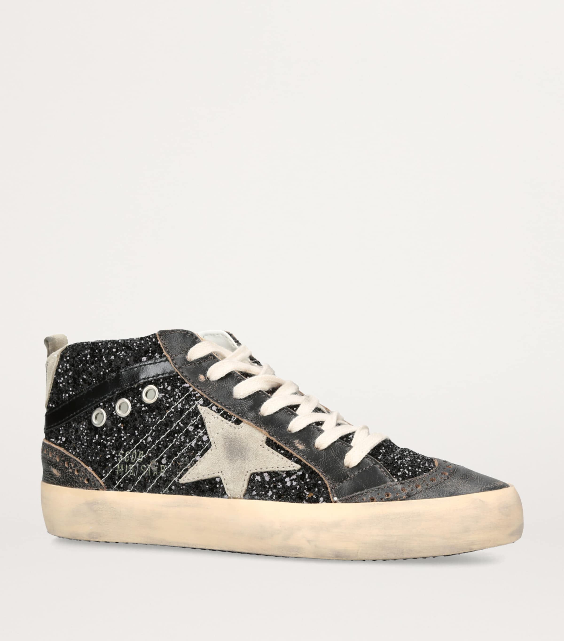 Glitter Mid Star Sneakers BLACK/COMB Image 3