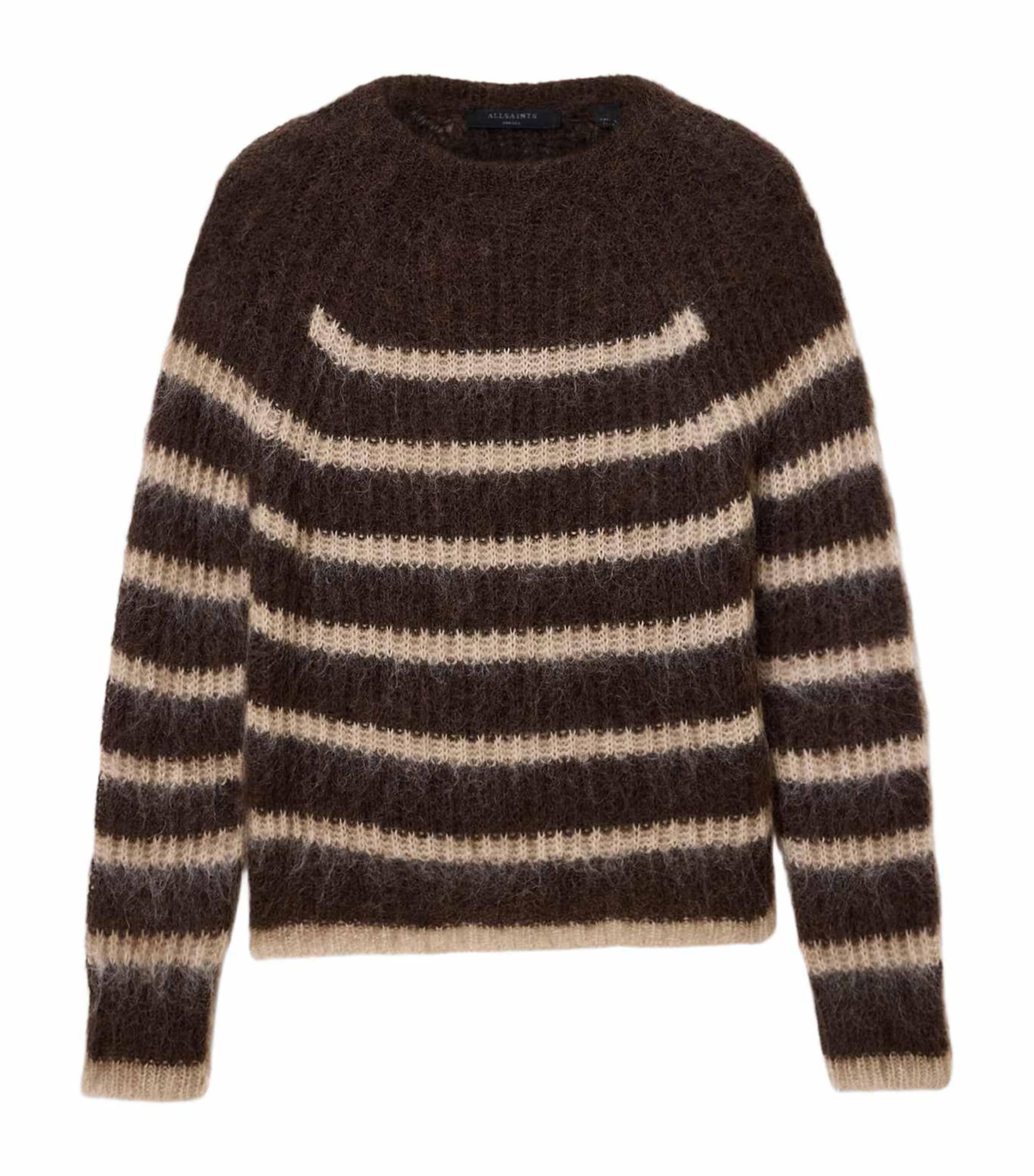 Wool-Blend Stripe Riga Sweater BTTLE BROWN/BARLEY Image 1
