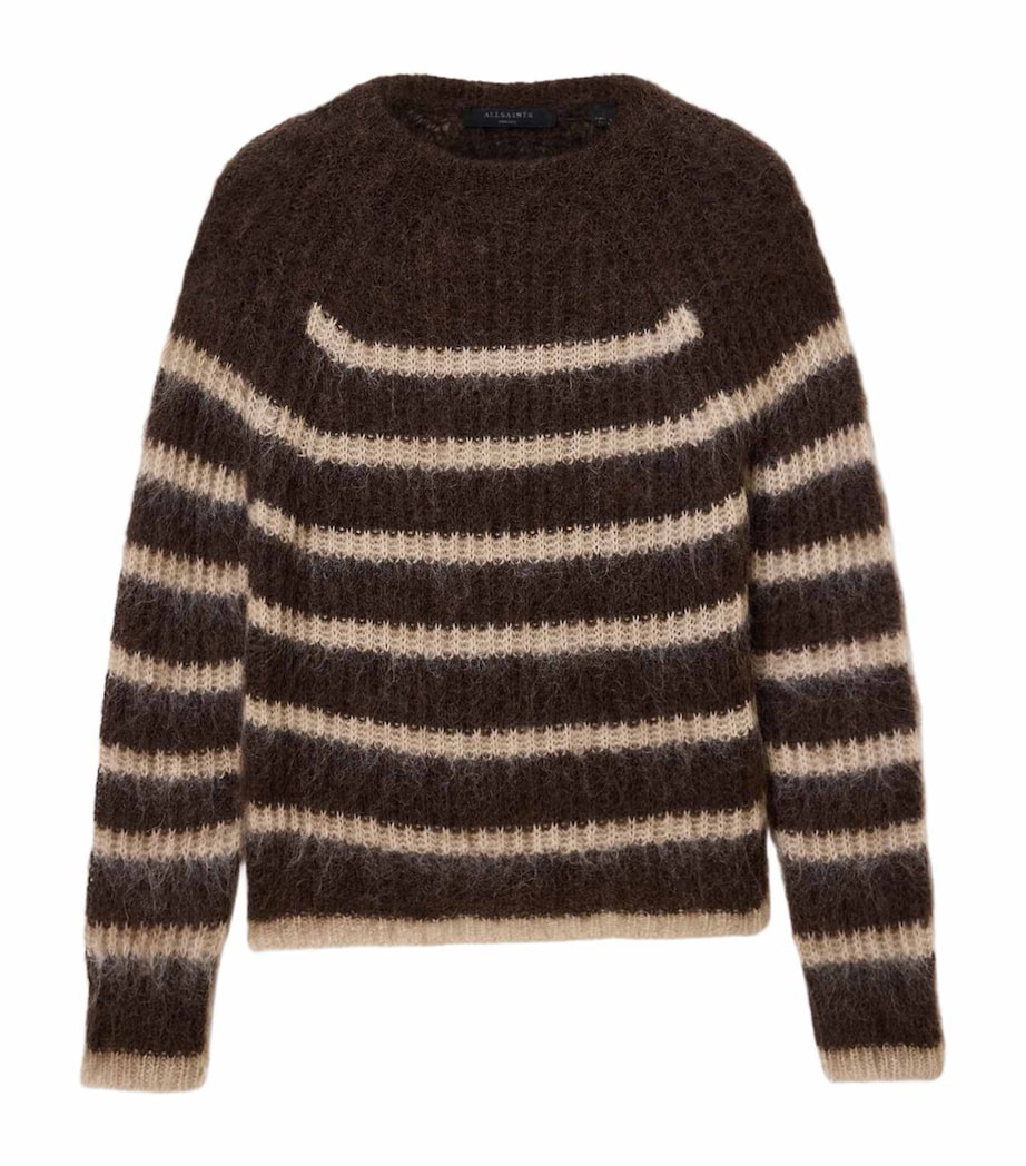 Wool-Blend Stripe Riga Sweater BTTLE BROWN/BARLEY Image 1