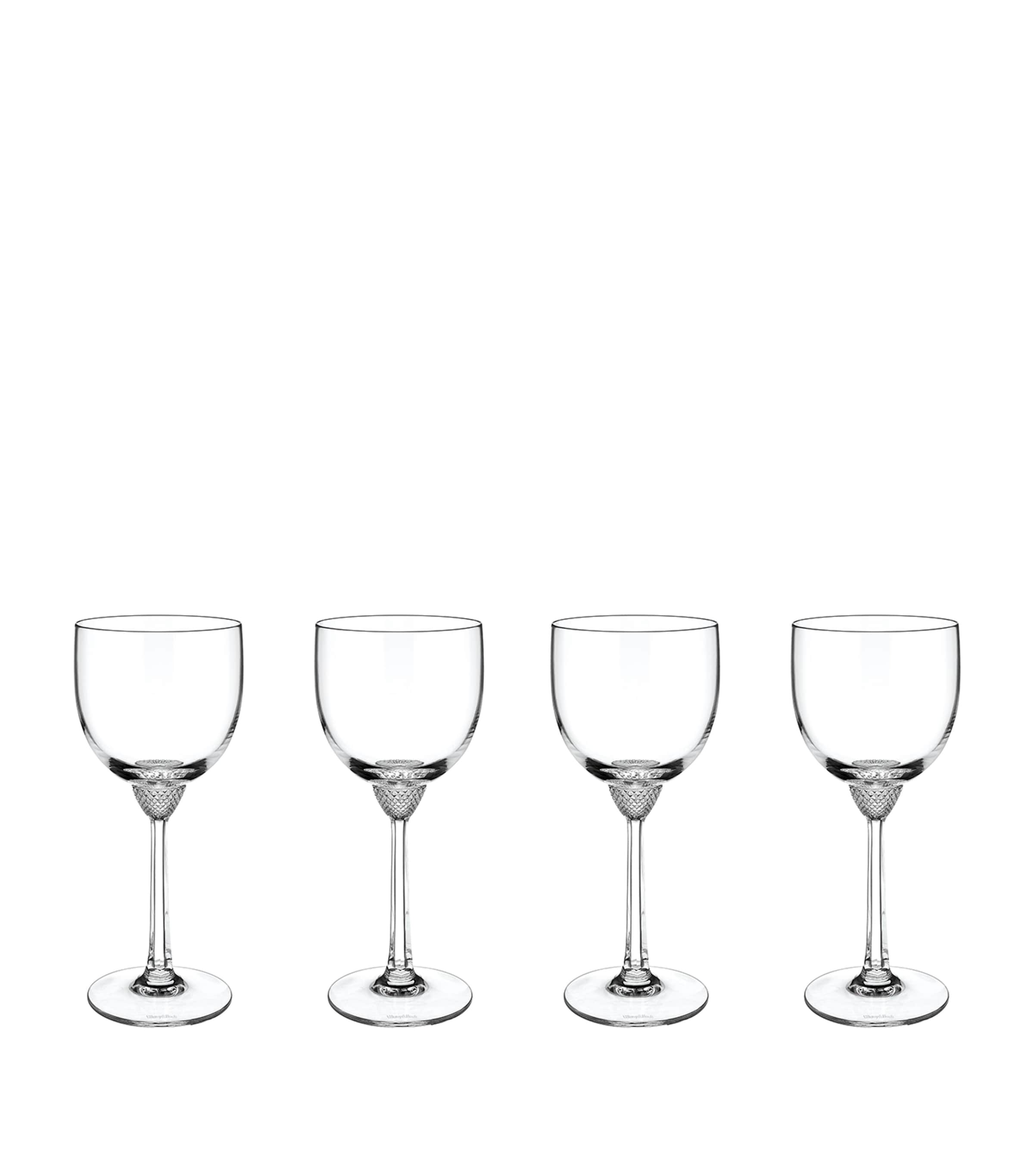 Villeroy & Boch Set Of 4 Crystal Octavie White Wine Glasses (200ml) In Clear