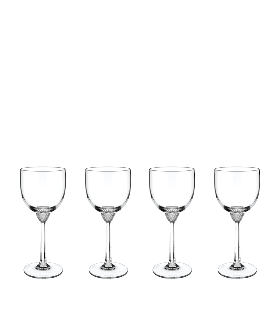 Set of 4 Crystal Octavie Red Wine Glasses (300ml) CLEAR Image 1