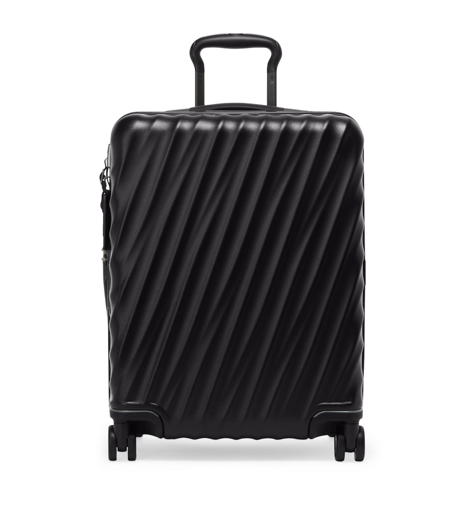 Continental Slim Carry-On Suitcase (55cm) BLACK TEXTURED 6153 Image 1