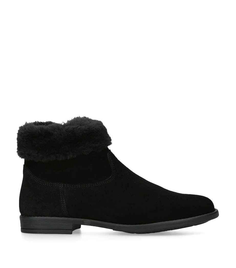 Suede Matilda Ankle Boots BLACK Image 1
