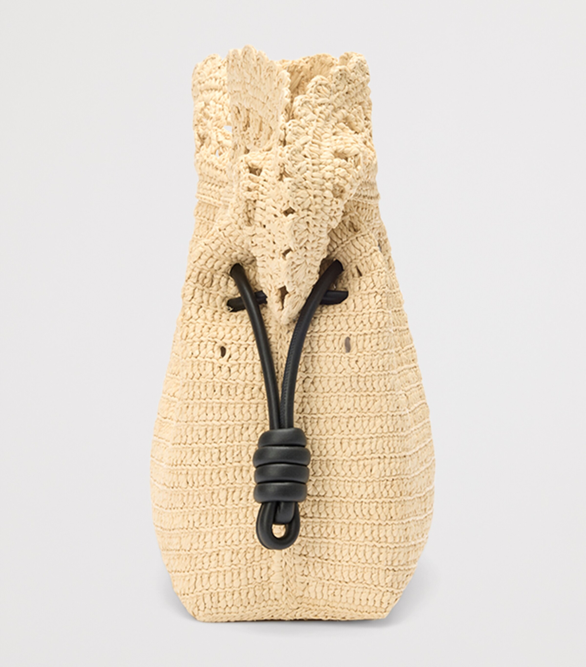 LOEWE x Paula's Ibiza Raffia Flamenco Purse Natural Image 3